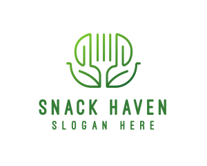 Healthy Vegetarian Restaurant logo design