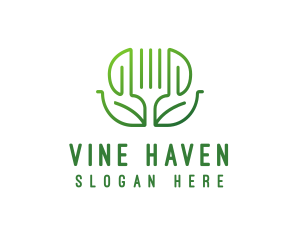 Healthy Vegetarian Restaurant logo design