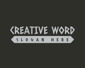 Word - Unique Punk Business logo design