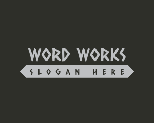 Word - Unique Punk Business logo design