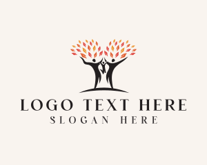 Family - Family Tree Parenting logo design
