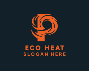 Geothermal - Fuel Company Letter P logo design