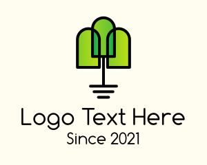 Eco Park - Nature Park Tree logo design