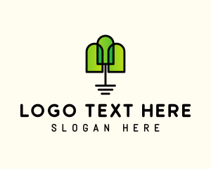 Eco Park - Nature Park Tree logo design