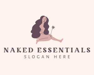 Bare - Sexy Nude Female logo design