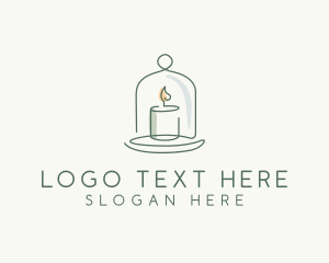 Relax - Candle Cloche Decor logo design
