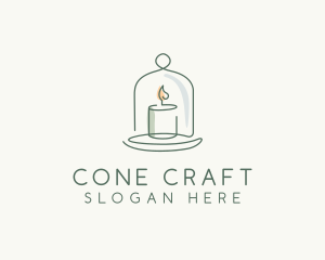 Candle Cloche Decor logo design