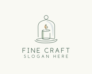 Candle Cloche Decor logo design