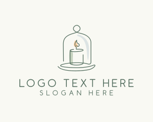 Massage - Candle Cloche Decor logo design