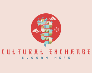 Culture - Cultural Festival Dragon logo design