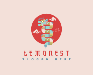 Lizard - Cultural Festival Dragon logo design