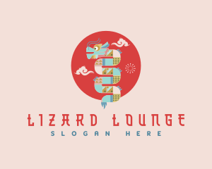 Lizard - Cultural Festival Dragon logo design