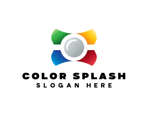 Colorful Modern Camera logo design