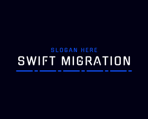 Migration - Database Cyber Technology logo design