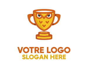 Poolroom - Owl Championship Trophy logo design