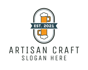 Beer Pub Badge  logo design