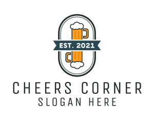 Beer Pub Badge  logo design