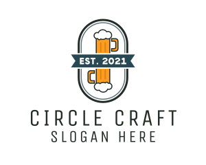 Beer Pub Badge  logo design