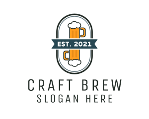 Ale - Beer Pub Badge logo design