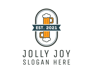 Beer Pub Badge  logo design