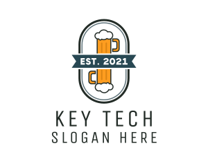 Beer Pub Badge  logo design