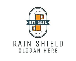 Beer Pub Badge  logo design