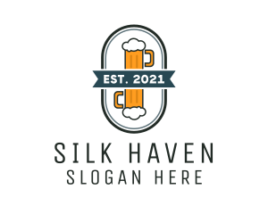 Beer Pub Badge  logo design