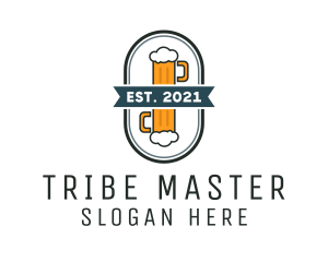 Beer Pub Badge  logo design