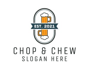 Beverage - Beer Pub Badge logo design