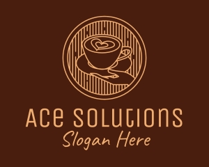 Hot Chocolate - Lovely Serving Coffee Cup logo design