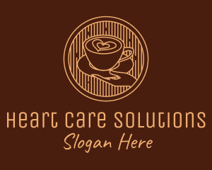 Lovely Serving Coffee Cup logo design