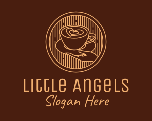 Coffee Shop - Lovely Serving Coffee Cup logo design