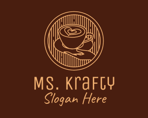 Affogato - Lovely Serving Coffee Cup logo design