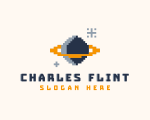 Pixelated Gamer Planet Logo