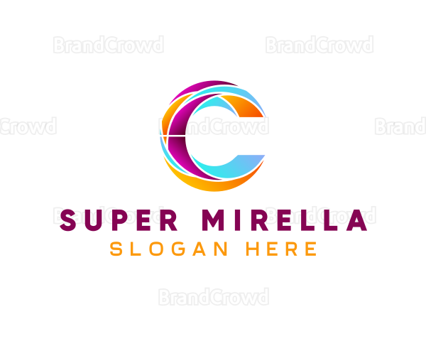 Multimedia Global Letter C Logo