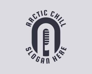 Music Radio Microphone logo design