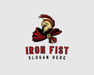 Tough Spartan Warrior logo design