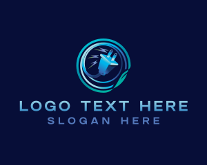 Charge - Energy Power Plug logo design