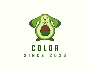 Avocado - Cute Avocado Rabbit logo design