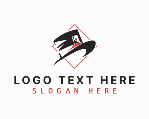 Magician Top Hat logo design