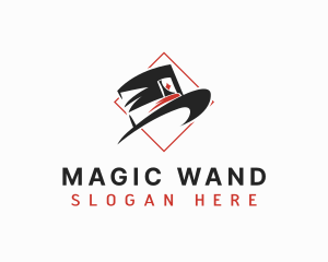 Magician Top Hat logo design