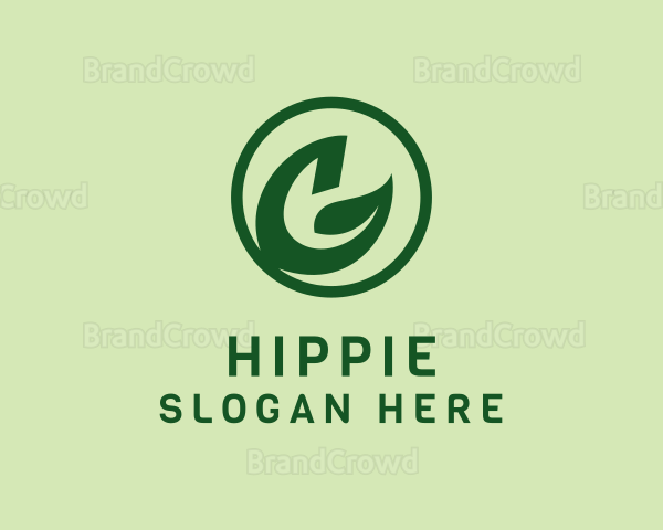 Organic Natural Leaf Letter G Logo