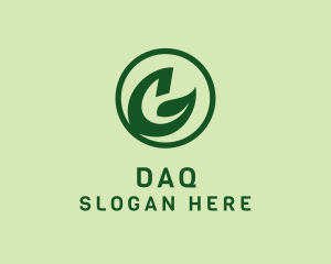 Organic - Organic Natural Leaf Letter G logo design