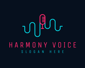 Sing - Audio Podcast Mic logo design
