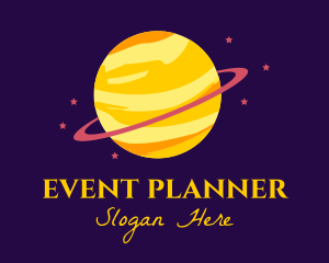 Planetarium - Cosmic Planet Saturn logo design