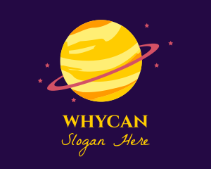Science - Cosmic Planet Saturn logo design