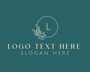 Herbal - Floral Wedding Wreath logo design