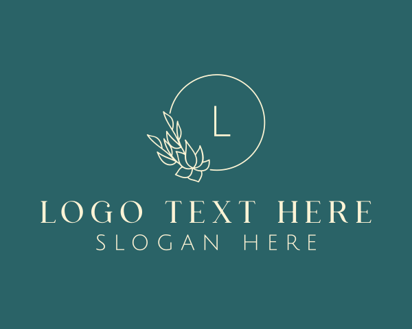 Gardener - Floral Wedding Wreath logo design