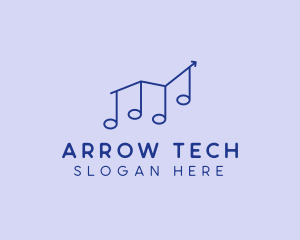 Music Chart Arrow  logo design