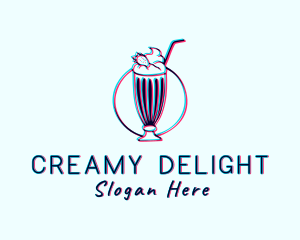 Milkshake - Milkshake Smoothie Drink logo design